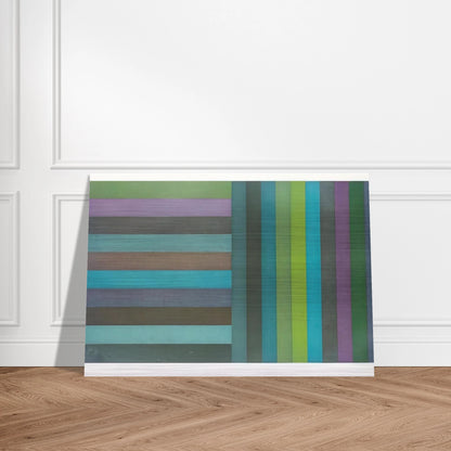 Horizontal Colour Bands and Vertical Colour Bands I - Sol LeWitt Brushed Aluminum Print - 70x100 cm / 28x40 inches | Sol LeWitt Aluminum Print | Sol LeWitt Prints