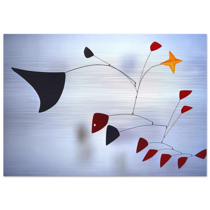 THE STAR 1960 - Alexander Calder Brushed Aluminum Print - 70x100 cm / 28x40 inches | Alexander Calder Aluminum Print | Alexander Calder Prints