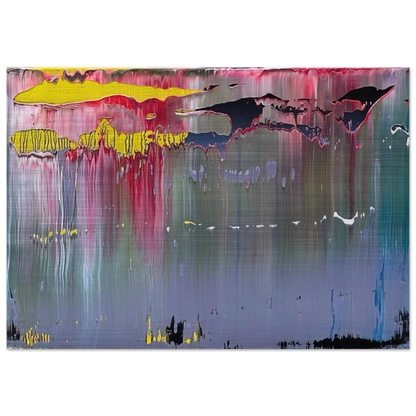 ABSTRACT PICTURE - Gerhard Richter Brushed Aluminum Print - 70x100 cm / 28x40 inches | Gerhard Richter Aluminum Print | Gerhard Richter Prints