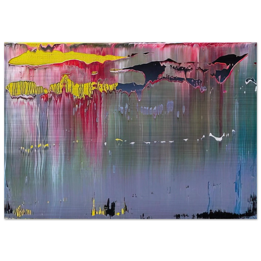 ABSTRACT PICTURE - Gerhard Richter Brushed Aluminum Print - 70x100 cm / 28x40 inches | Gerhard Richter Aluminum Print | Gerhard Richter Prints