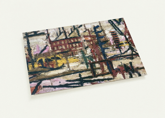 MORNINGTON CRESCENT By Frank Auerbach Pack of 10 Post Cards | Frank Auerbach Post Cards | A6 (10.5 x 14.8 cm) - 4.1 x 5.8 inches