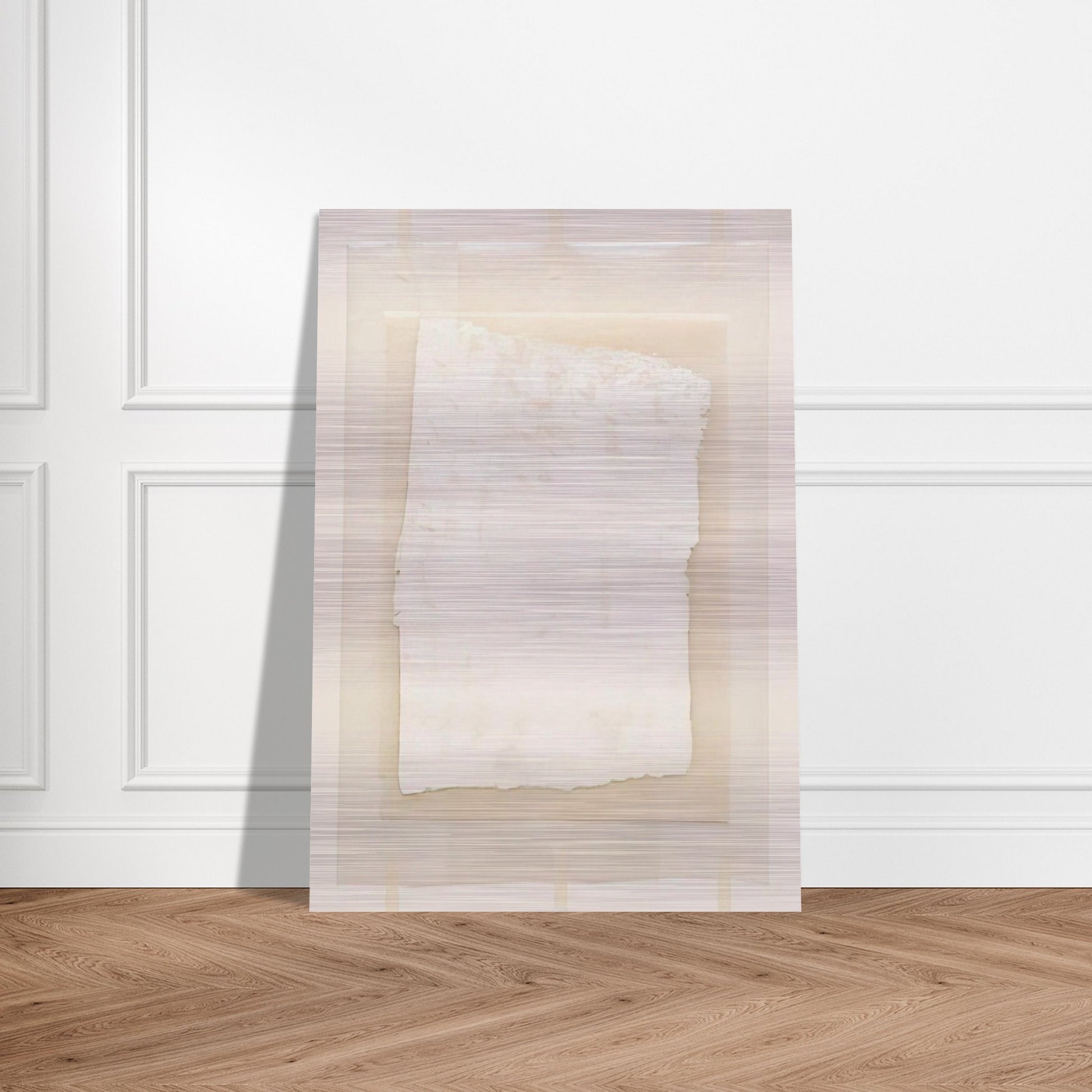 Surface Veil - Robert Ryman Brushed Aluminum Print - 70x100 cm / 28x40 inches | Robert Ryman Aluminum Print | Robert Ryman Prints