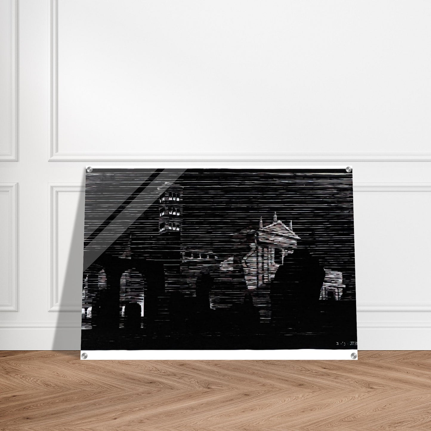 NOCTURNAL ROME 2 - MC Escher Acrylic Print - 70x100 cm / 28x40″ inches | MC Escher Wall Art | MC Escher Prints