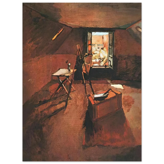 Henri Matisse - STUDIO UNDER THE EAVES  75x100 cm / 30x40inches Fine Art Poster