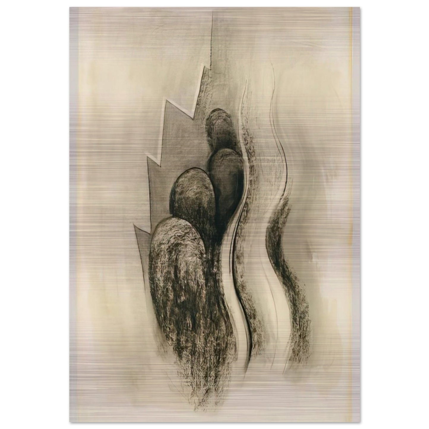 Drawing XIII - Georgia O'Keeffe Brushed Aluminum Print - 70x100 cm / 28x40 inches | Georgia O'Keeffe Aluminum Print | Georgia O'Keeffe Prints