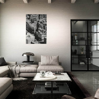 TOWNSCAPE P1 1968 - Gerhard Richter Brushed Aluminum Print - 70x100 cm / 28x40 inches | Gerhard Richter Aluminum Print | Gerhard Richter Prints