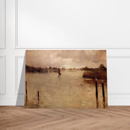 SPAARNWOUDE ISLAND 1883 - Theo van Rysselberghe Brushed Aluminum Print - 70x100 cm / 28x40 inches | Theo van Rysselberghe Aluminum Print | Theo van Rysselberghe Prints