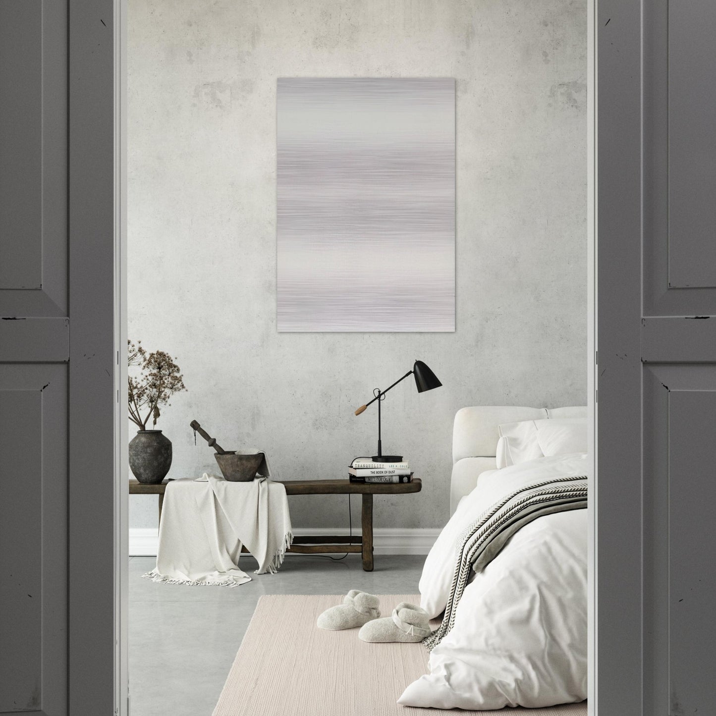Twin - Robert Ryman Brushed Aluminum Print - 70x100 cm / 28x40 inches | Robert Ryman Aluminum Print | Robert Ryman Prints