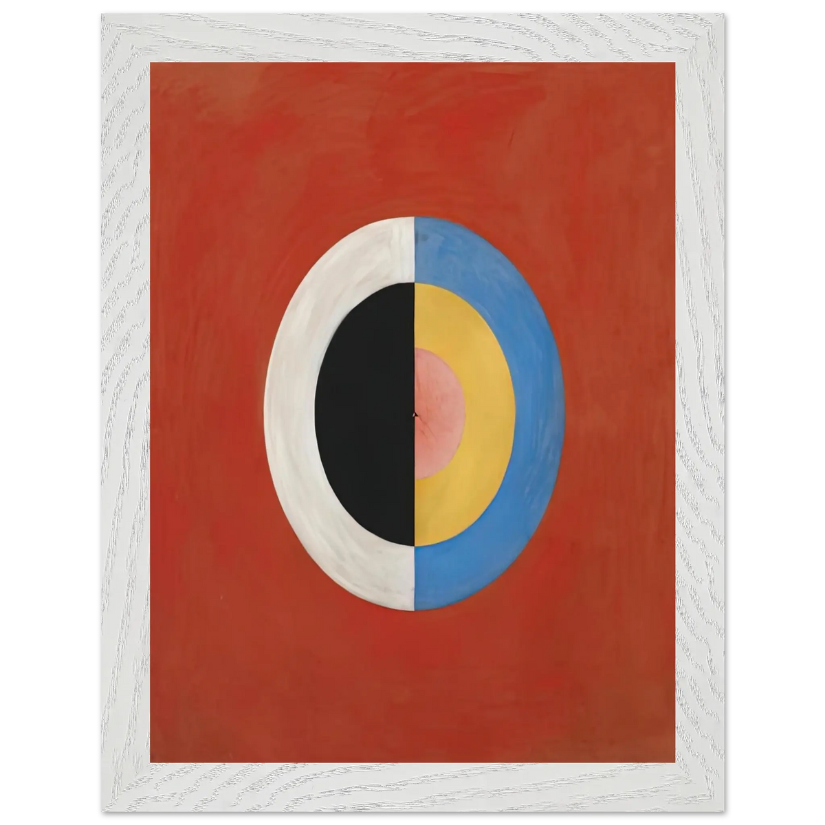 Hilma af Klint - THE SWAN NO 17 1915 0 Wall art - 70x100 cm / 28x40 Inches - Premium Wooden Framed Poster With Fine Art Paper - White frame