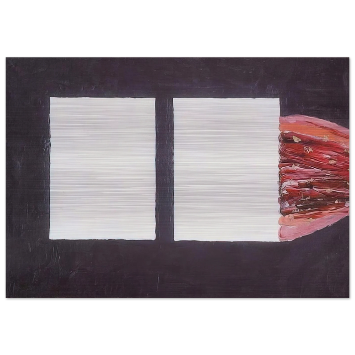 Untitled, No. 12a - 1957 - Forrest Bess Brushed Aluminum Print - 70x100 cm / 28x40 inches | Forrest Bess Aluminum Print | Forrest Bess Prints