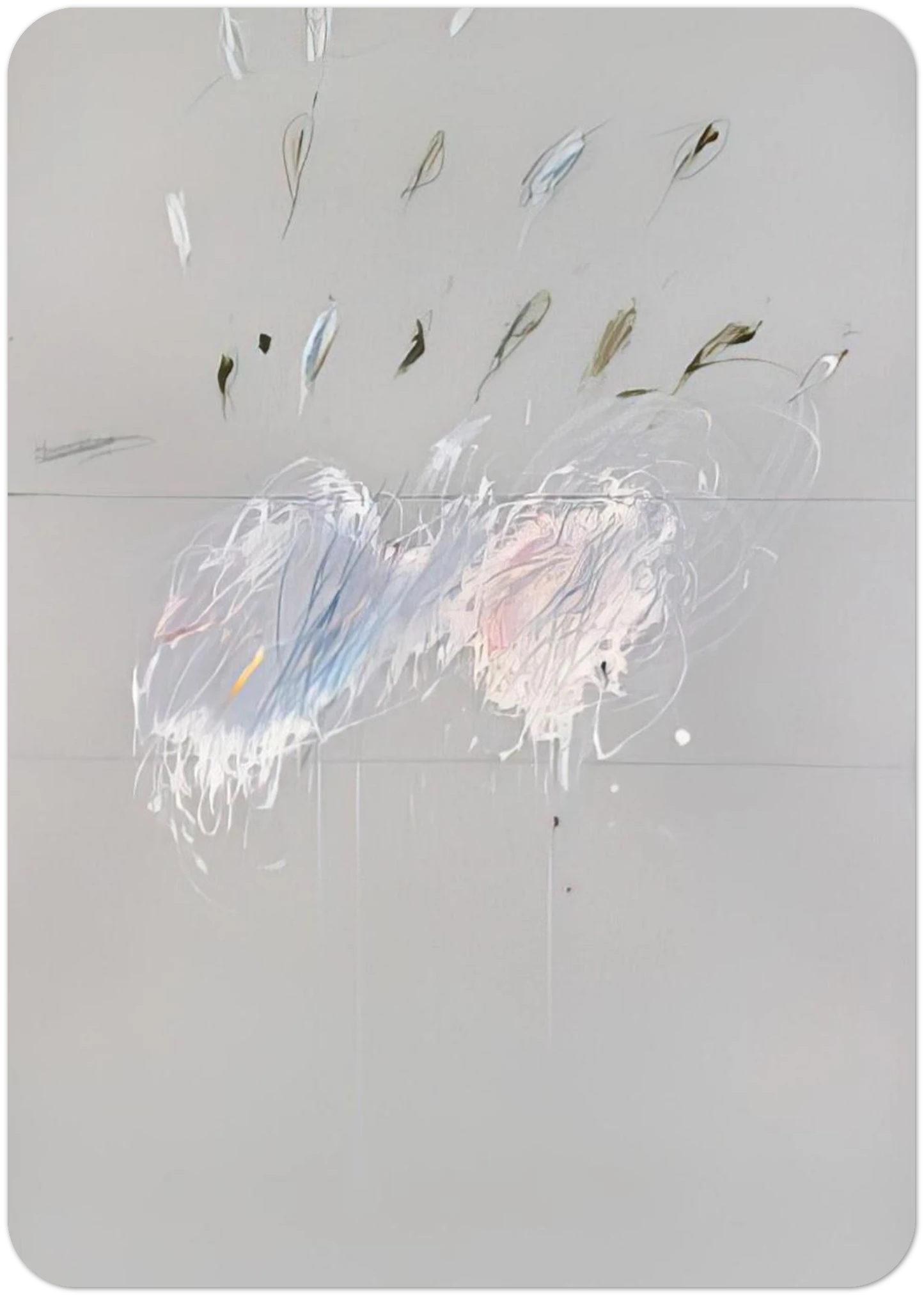 Nine Discourses on Commodus, Part VI By Cy Twombly Pack of 10 Post Cards | Cy Twombly Post Cards | A6 (10.5 x 14.8 cm) - 4.1 x 5.8 inches