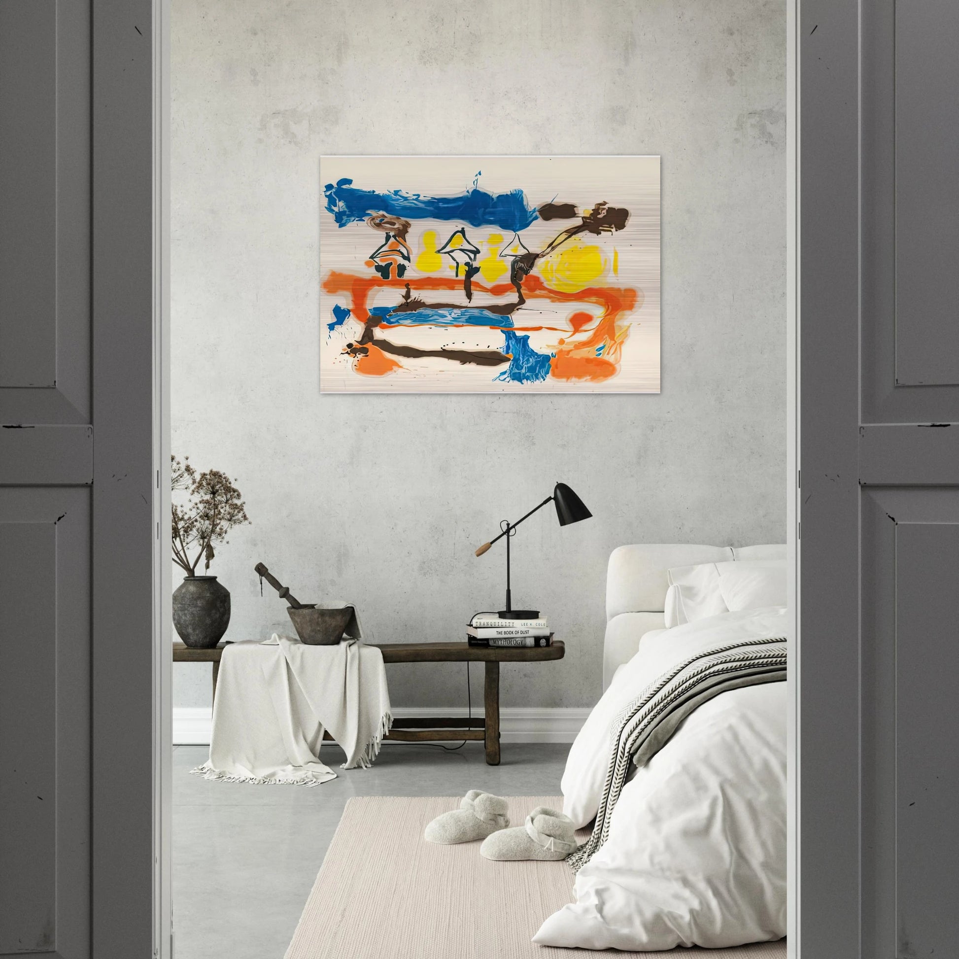 Fable, 1961- - Helen Frankenthaler Brushed Aluminum Print - 70x100 cm / 28x40 inches | Helen Frankenthaler Aluminum Print | Helen Frankenthaler Prints