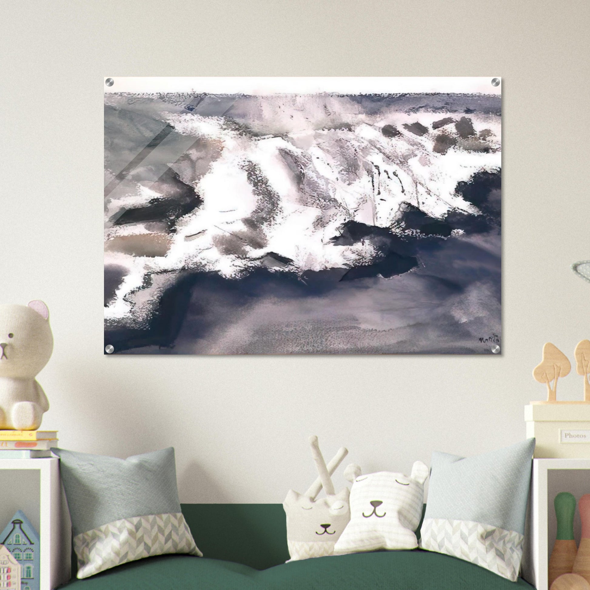 Off York Island - 1922 - John Marin Acrylic Print - 70x100 cm / 28x40″ inches | John Marin Wall Art | John Marin Prints