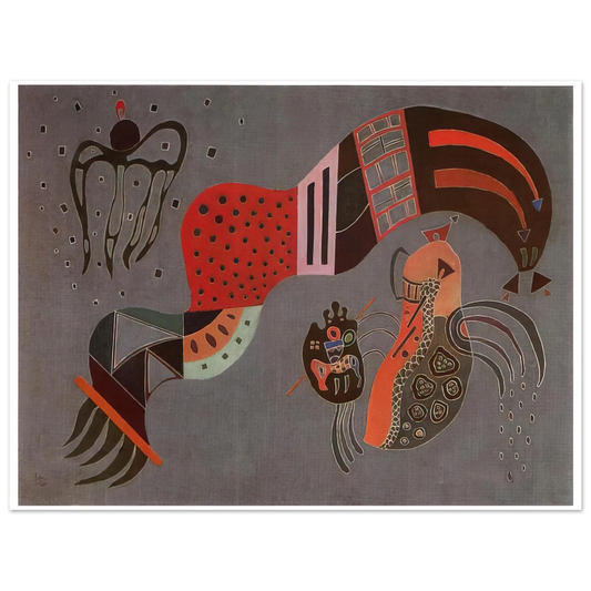 Wassily Kandinsky - TEMPERED ELAN 1944  75x100 cm / 30x40inches Fine Art Poster