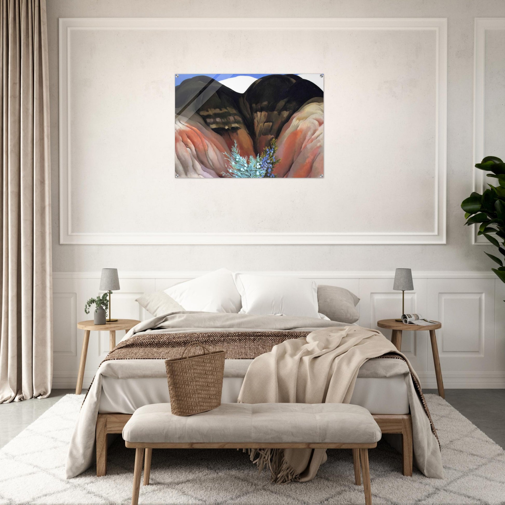 Black Hills with Cedar - Georgia O'Keeffe Acrylic Print - 70x100 cm / 28x40″ inches