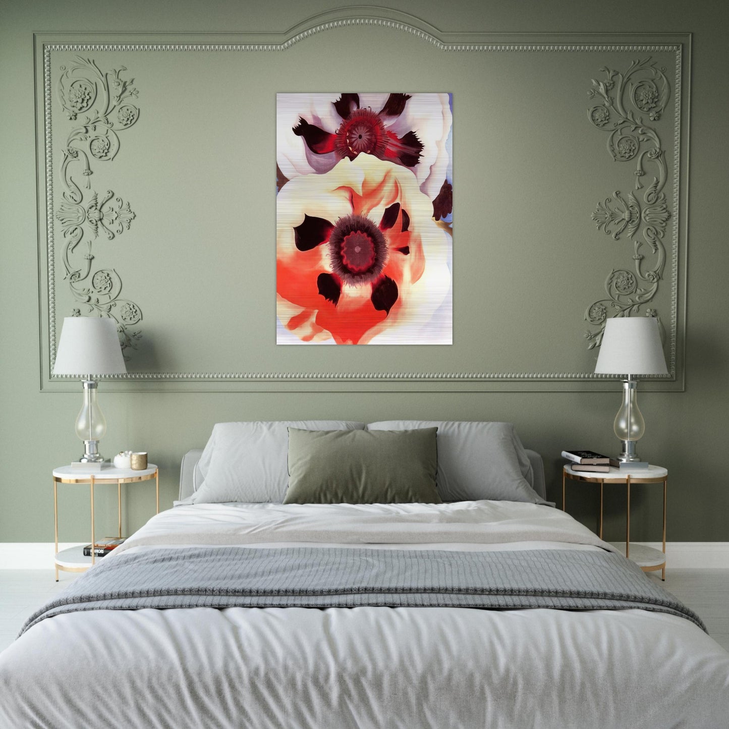 Poppies - Georgia O'Keeffe Brushed Aluminum Print - 70x100 cm / 28x40 inches | Georgia O'Keeffe Aluminum Print | Georgia O'Keeffe Prints