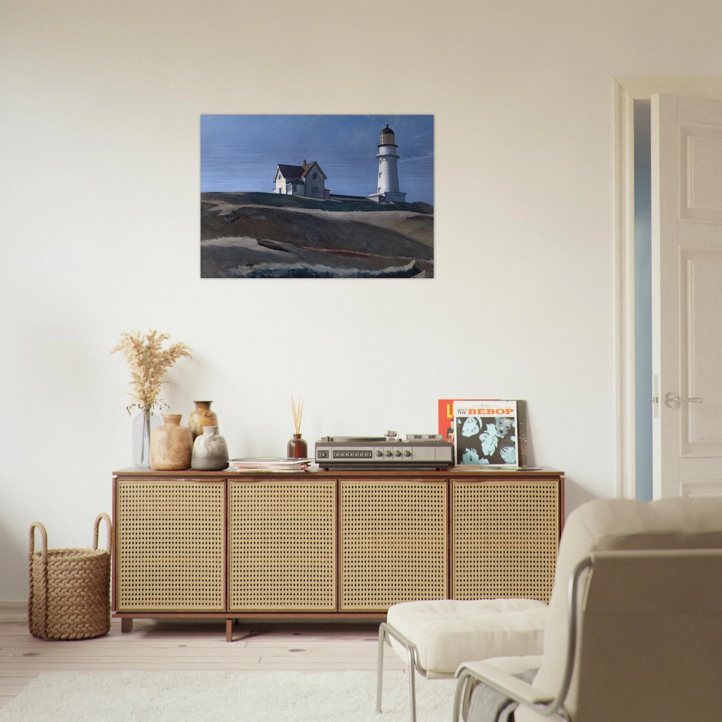 Lighthouse HIll - Edward Hopper Brushed Aluminum Print - 70x100 cm / 28x40 inches | Edward Hopper Aluminum Print | Edward Hopper Prints