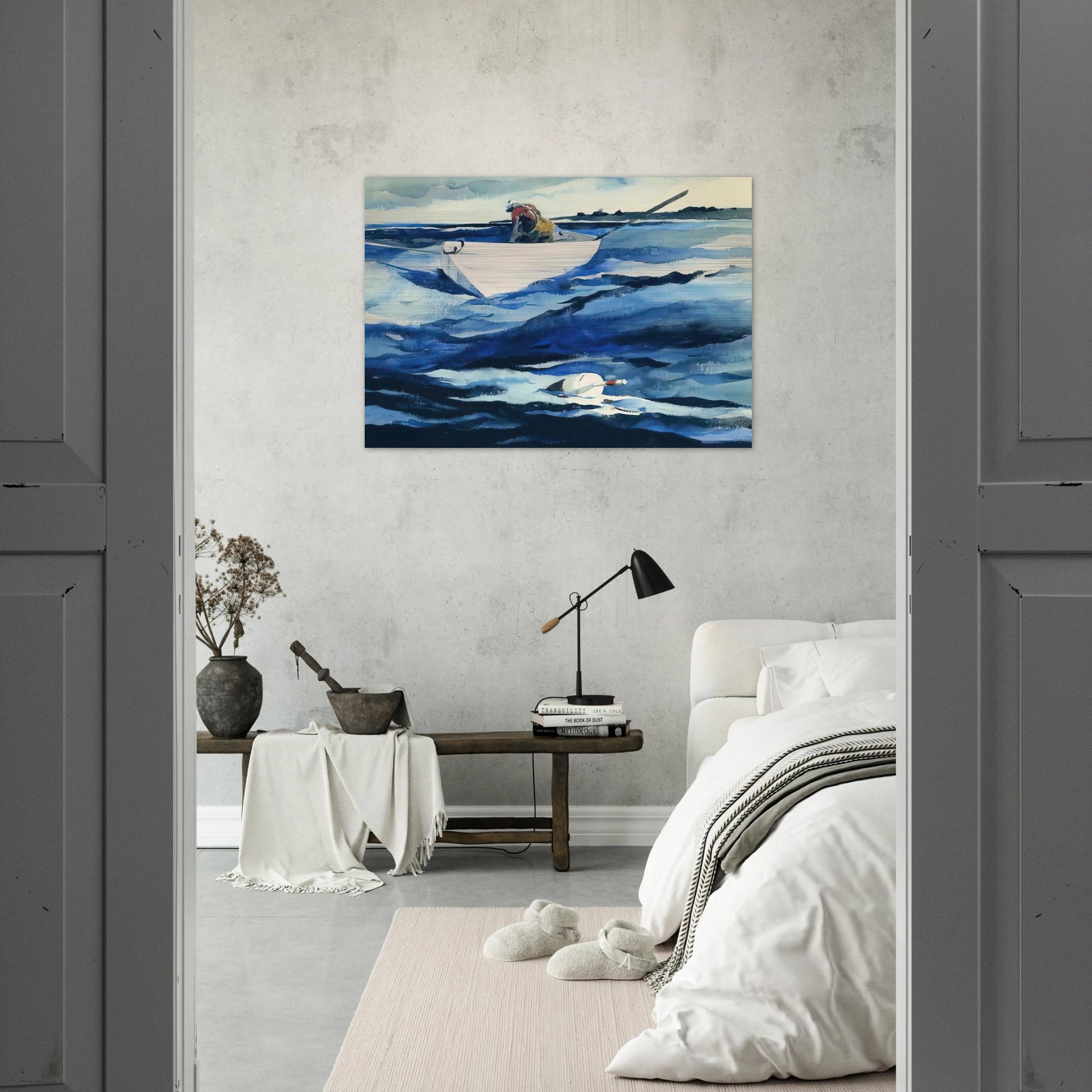 THE LOBSTERMAN - Andrew Wyeth Brushed Aluminum Print - 70x100 cm / 28x40 inches | Andrew Wyeth Aluminum Print | Andrew Wyeth Prints