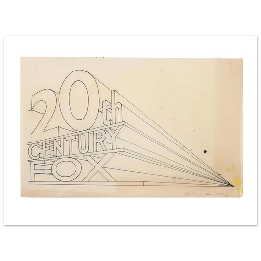 Edward Ruscha - TRADEMARK STUDY 4 1962  75x100 cm / 30x40inches Fine Art Poster