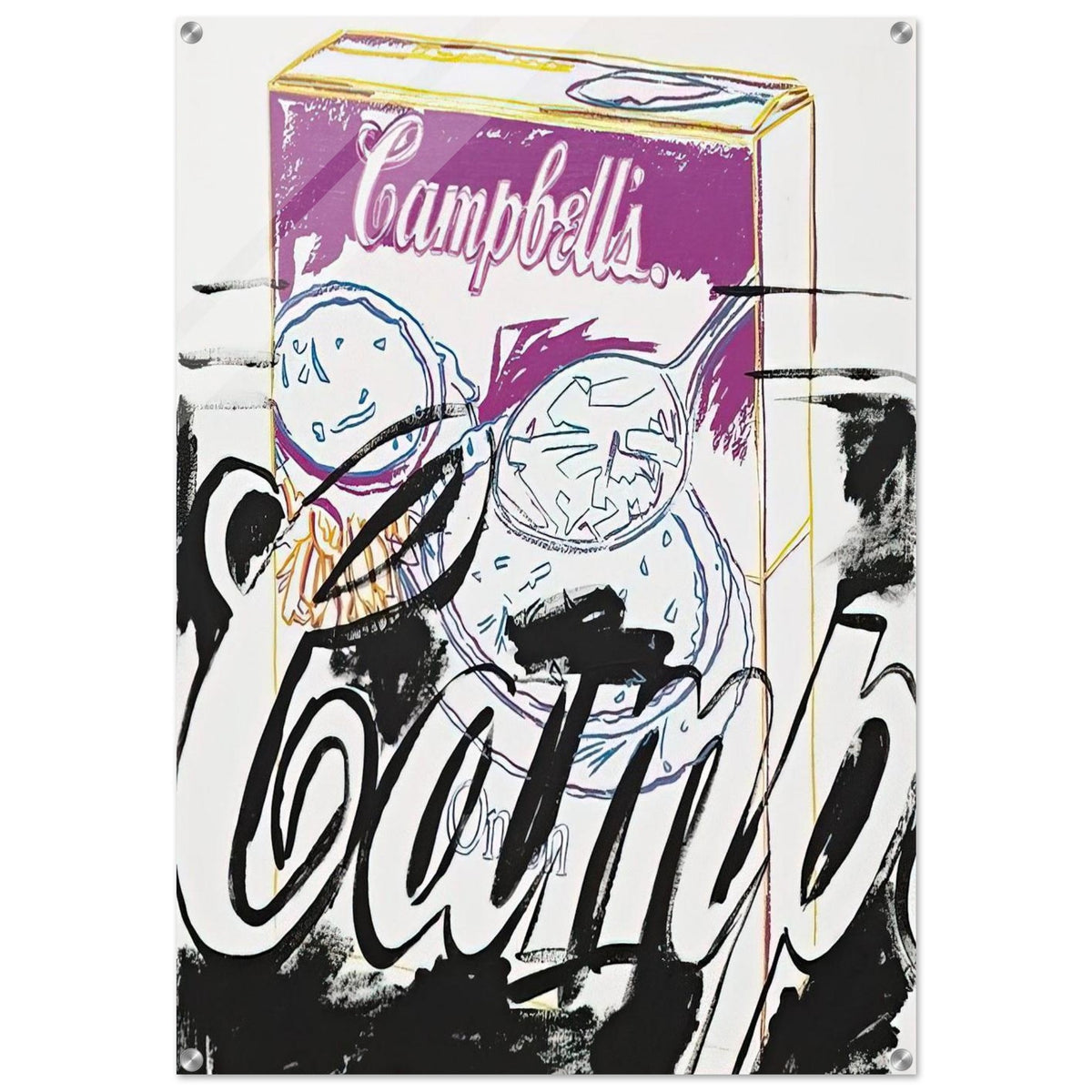 Campell's Onion Soup Box - Andy Warhol Acrylic Print - 70x100 cm / 28x40″ inches