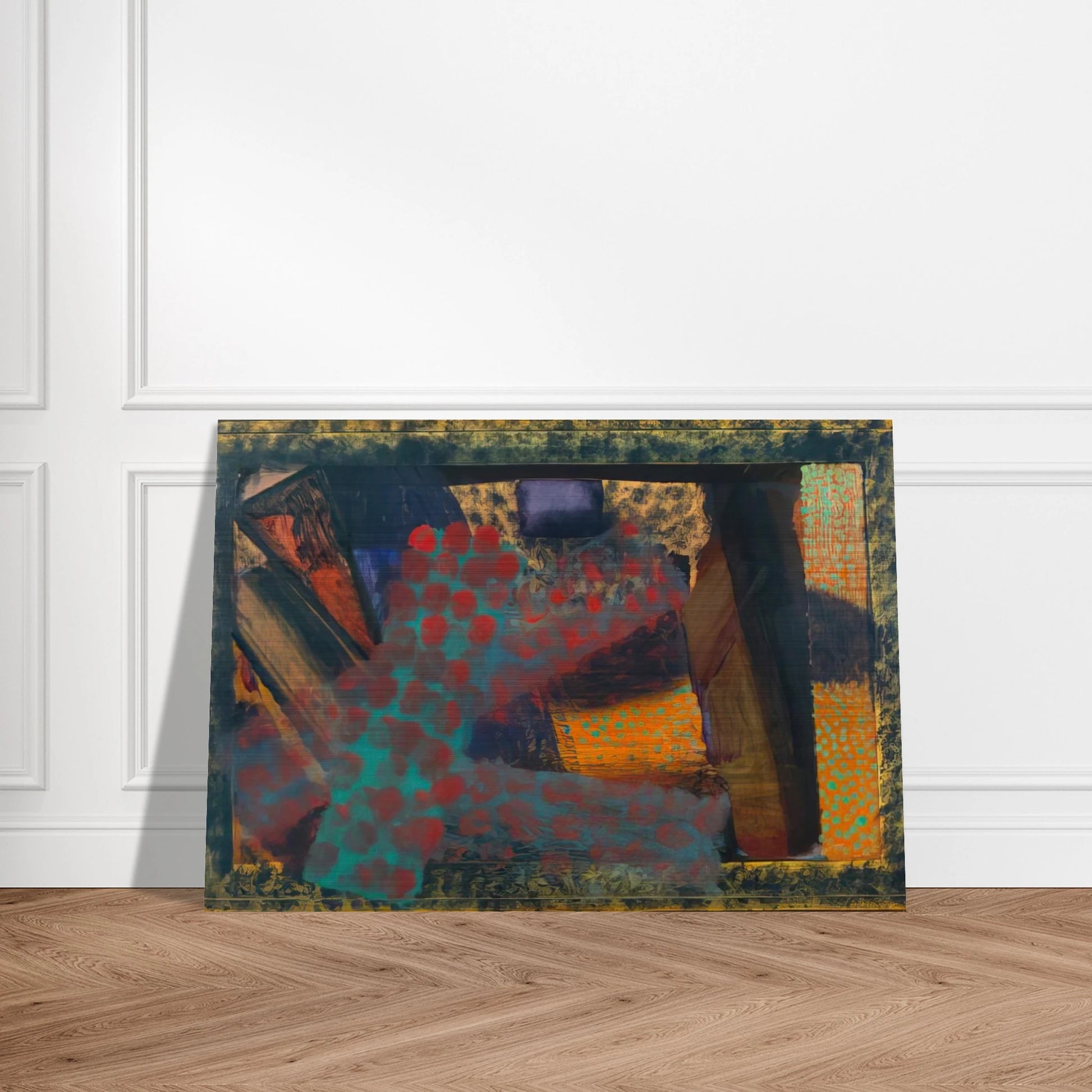 Dinner at Smith Square - 1979 - Howard Hodgkin Brushed Aluminum Print - 70x100 cm / 28x40 inches | Howard Hodgkin Aluminum Print | Howard Hodgkin Prints