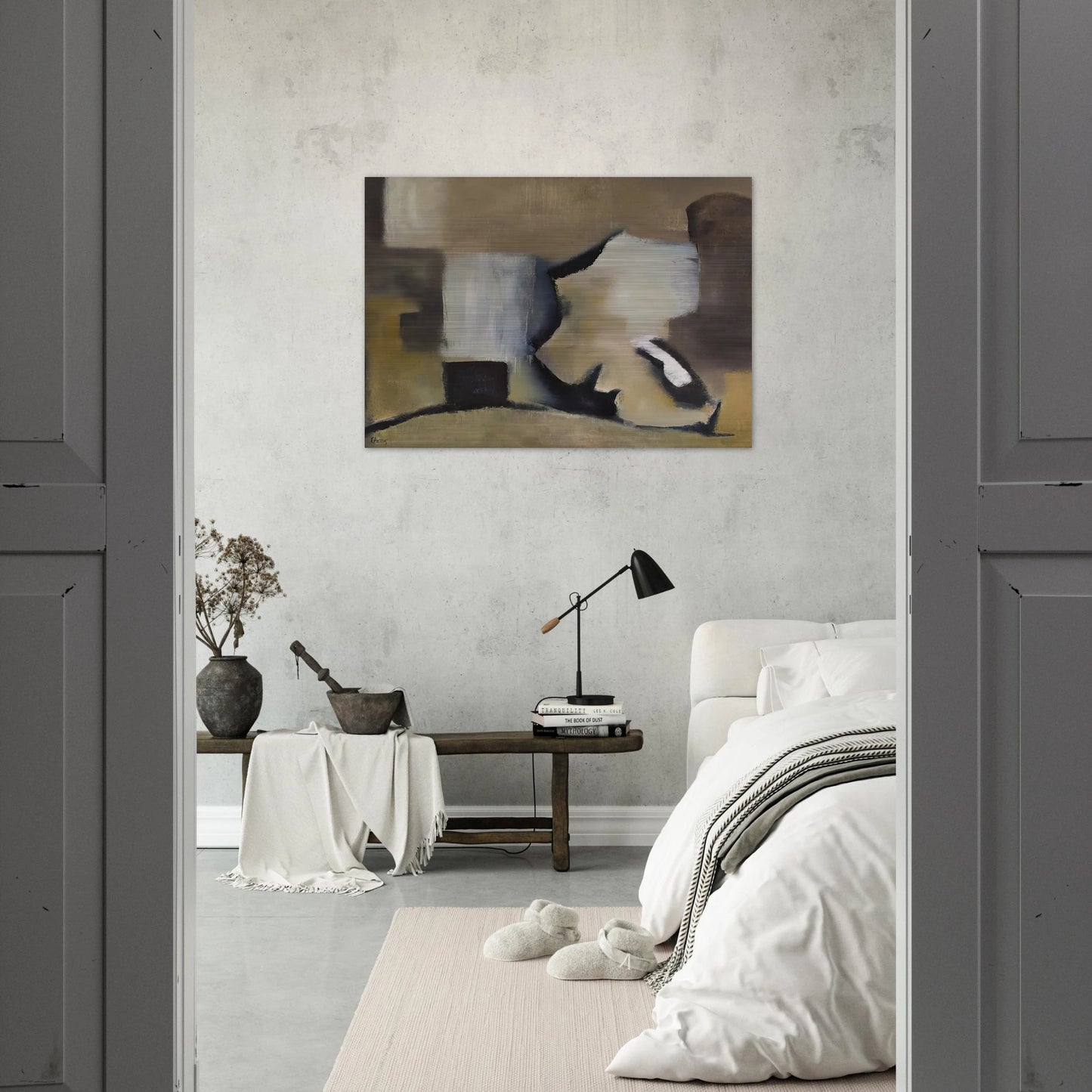 Beyond Emperors - 1952 - Theodoros Stamos Brushed Aluminum Print - 70x100 cm / 28x40 inches | Theodoros Stamos Aluminum Print | Theodoros Stamos Prints