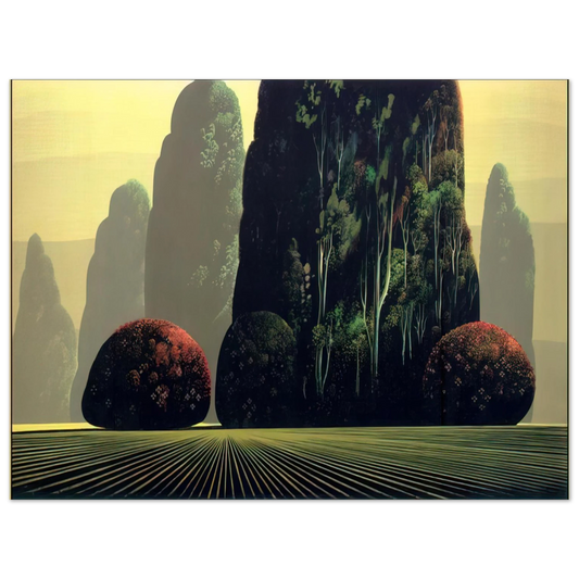 Eyvind Earle - Autumn Eucalyptus  75x100 cm / 30x40inches Fine Art Poster