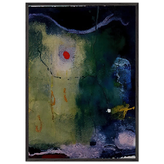 The Other Side of the Moon - 1995 - Helen Frankenthaler 70x100 cm / 28x40 inches Framed Art Print – Black Wooden Frame