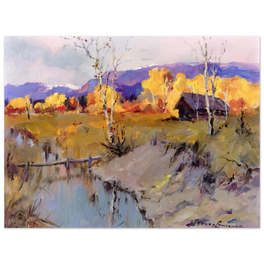 Sydney Laurence - Autumn Morning - Romanticism  75x100 cm / 30x40inches Fine Art Poster