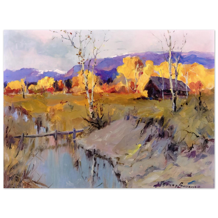 Sydney Laurence - Autumn Morning - Romanticism  75x100 cm / 30x40inches Fine Art Poster
