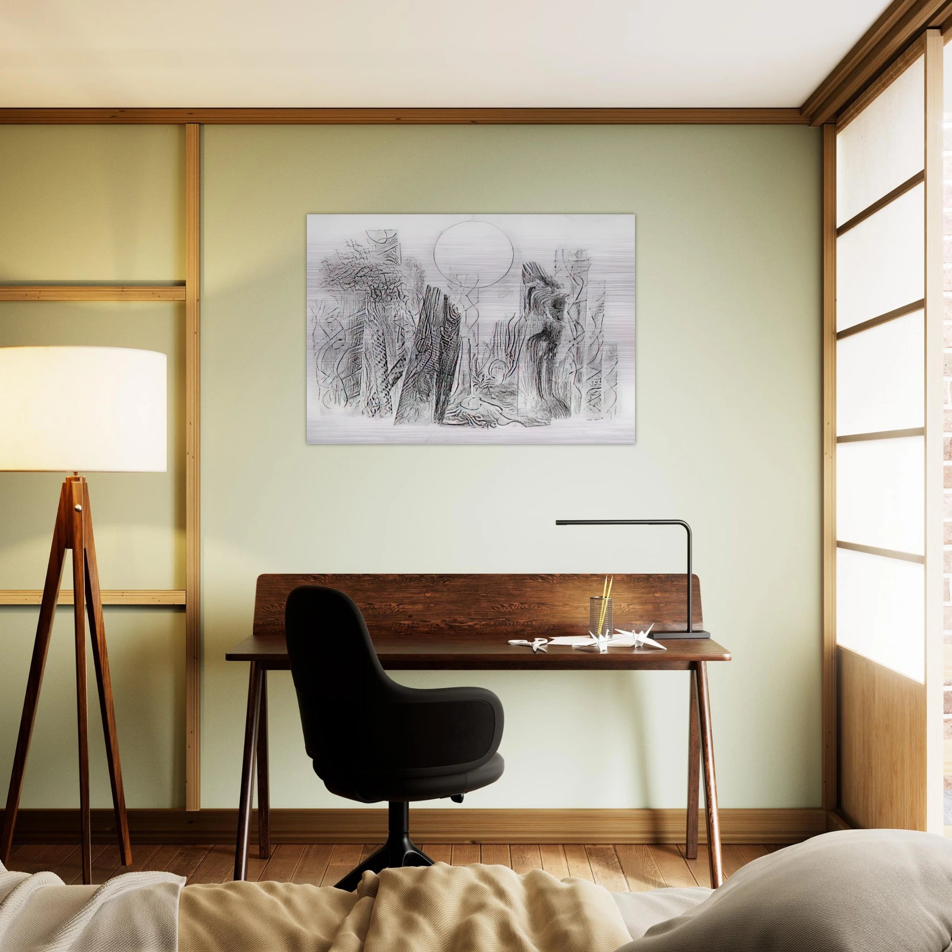 Petrified Forest - Max Ernst Brushed Aluminum Print - 70x100 cm / 28x40 inches | Max Ernst Aluminum Print | Max Ernst Prints