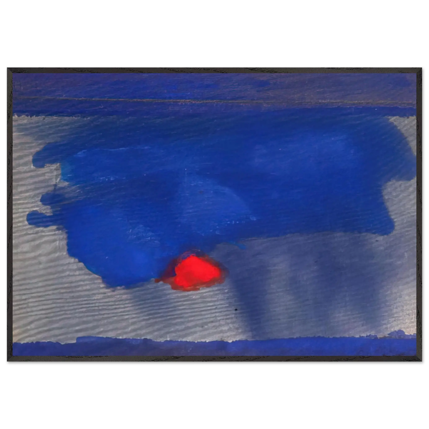Helen Frankenthaler - Provincetown - 1964 Wall art - A2 (42 x 59.4  cm) - Premium Wooden Framed Poster With Fine Art Paper - White frame