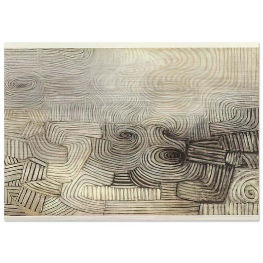 THE SNOWSTORM 1950 - Victor Pasmore Brushed Aluminum Print - 70x100 cm / 28x40 inches | Victor Pasmore Aluminum Print | Victor Pasmore Prints