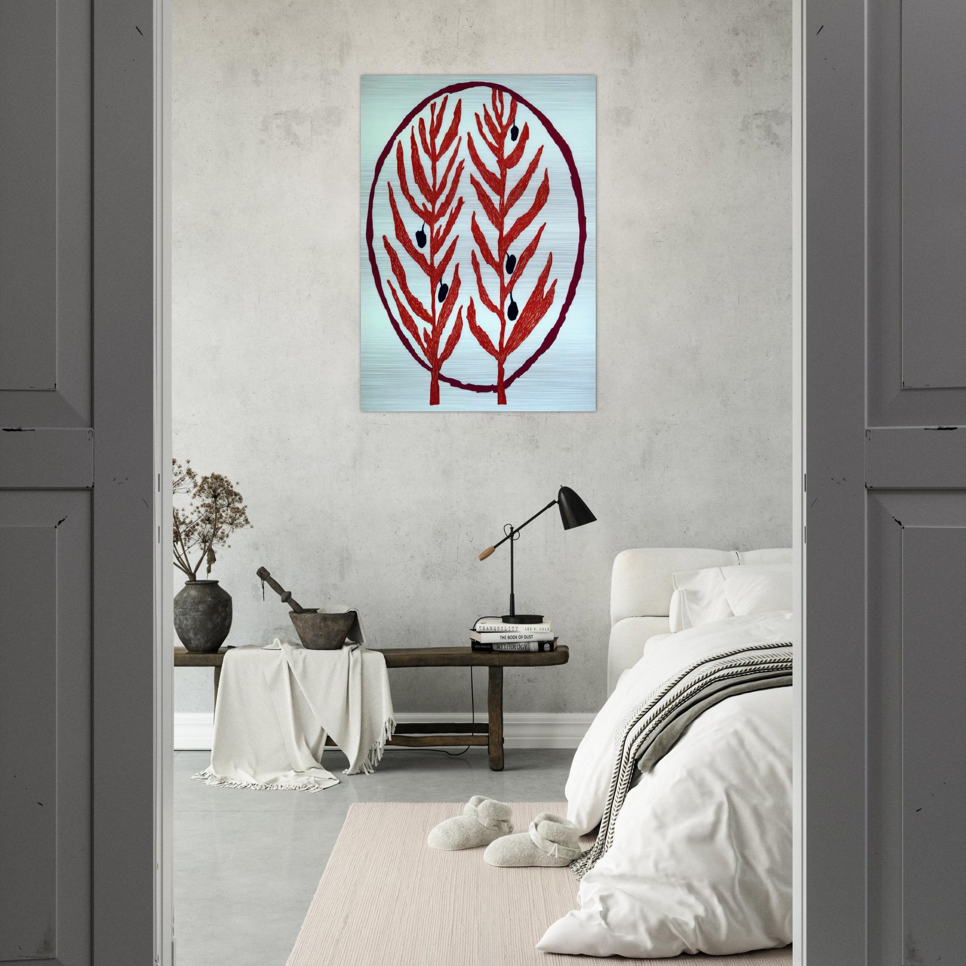 THE OLIVE BRANCH 2004 - Louise Bourgeois Brushed Aluminum Print - 70x100 cm / 28x40 inches | Louise Bourgeois Aluminum Print | Louise Bourgeois Prints