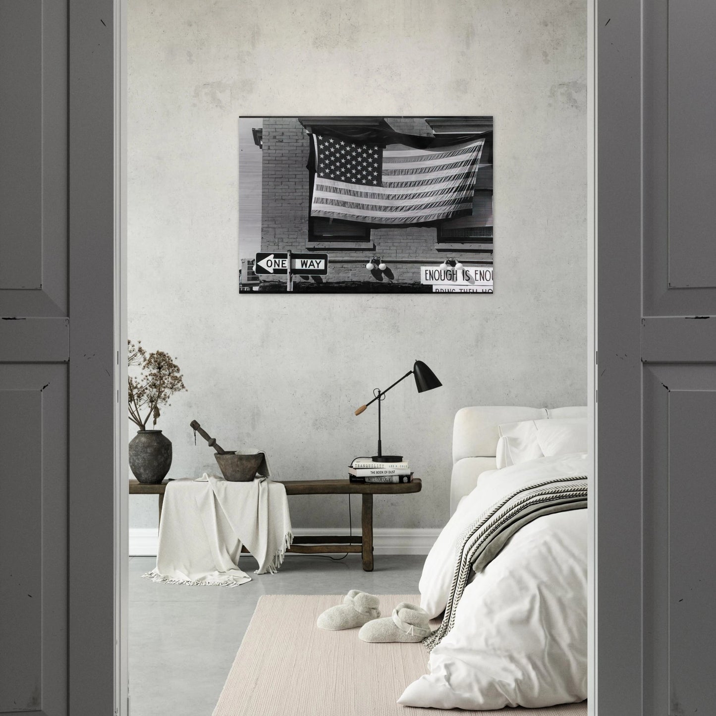 NEW YORK CITY 1980 - Robert Rauschenberg Brushed Aluminum Print - 70x100 cm / 28x40 inches | Robert Rauschenberg Aluminum Print | Robert Rauschenberg Prints