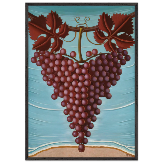 El Racimo De Uvas - 1944 - Maruja Mallo 70x100 cm / 28x40 inches Framed Art Print – Black Wooden Frame