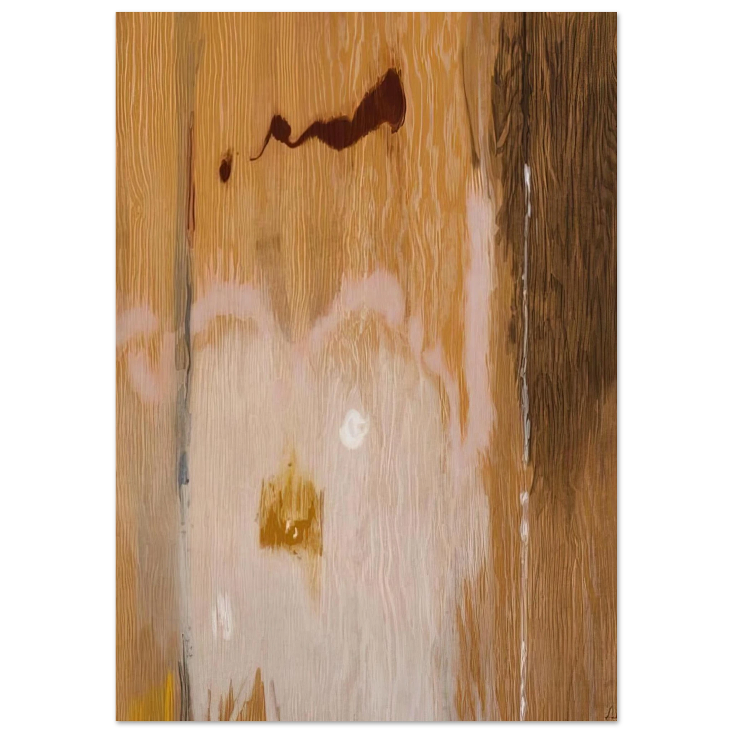 Helen Frankenthaler - Tales of Genji VI - 1998 Wall art - 15x20 cm / 6x8 inches - Premium Wooden Framed Poster With Fine Art Paper-canvas - Wood frame