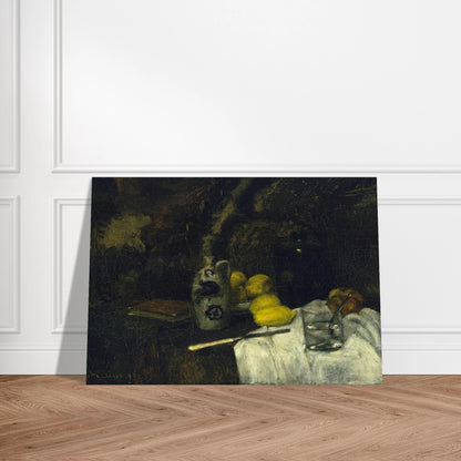 LEMONS AND BOTTLE OF DUTCH GIN 1896 - Henri Matisse Brushed Aluminum Print - 70x100 cm / 28x40 inches | Henri Matisse Aluminum Print | Henri Matisse Prints
