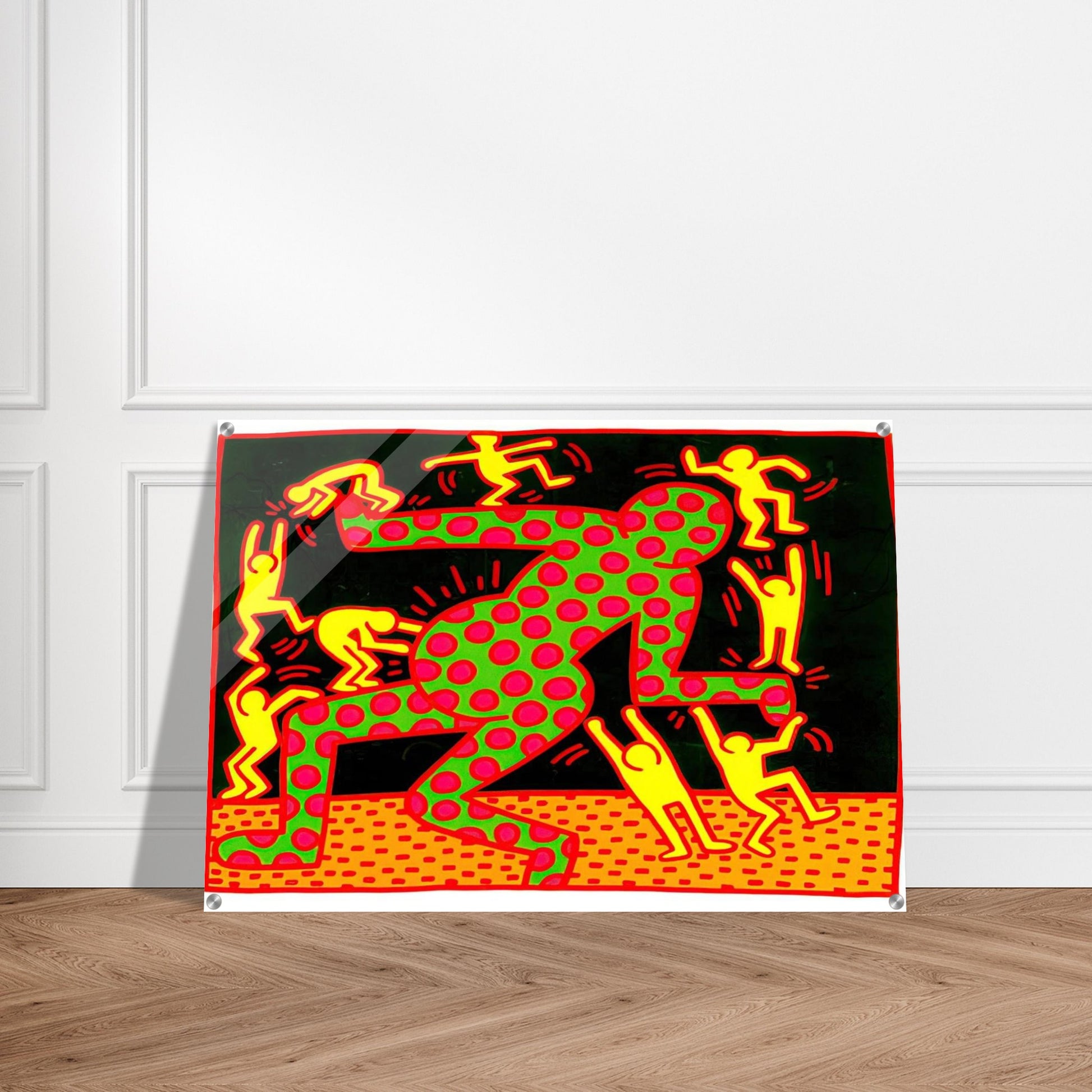 UNTITLED 1983 2 - Keith Haring Acrylic Print - 70x100 cm / 28x40″ inches | Keith Haring Wall Art | Keith Haring Prints