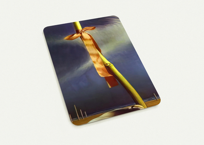 PINK KNOT AND SHELL ON THE SEASHORE By Salvador Dali Pack of 10 Post Cards | Salvador Dali Post Cards | A6 (10.5 x 14.8 cm) - 4.1 x 5.8 inches
