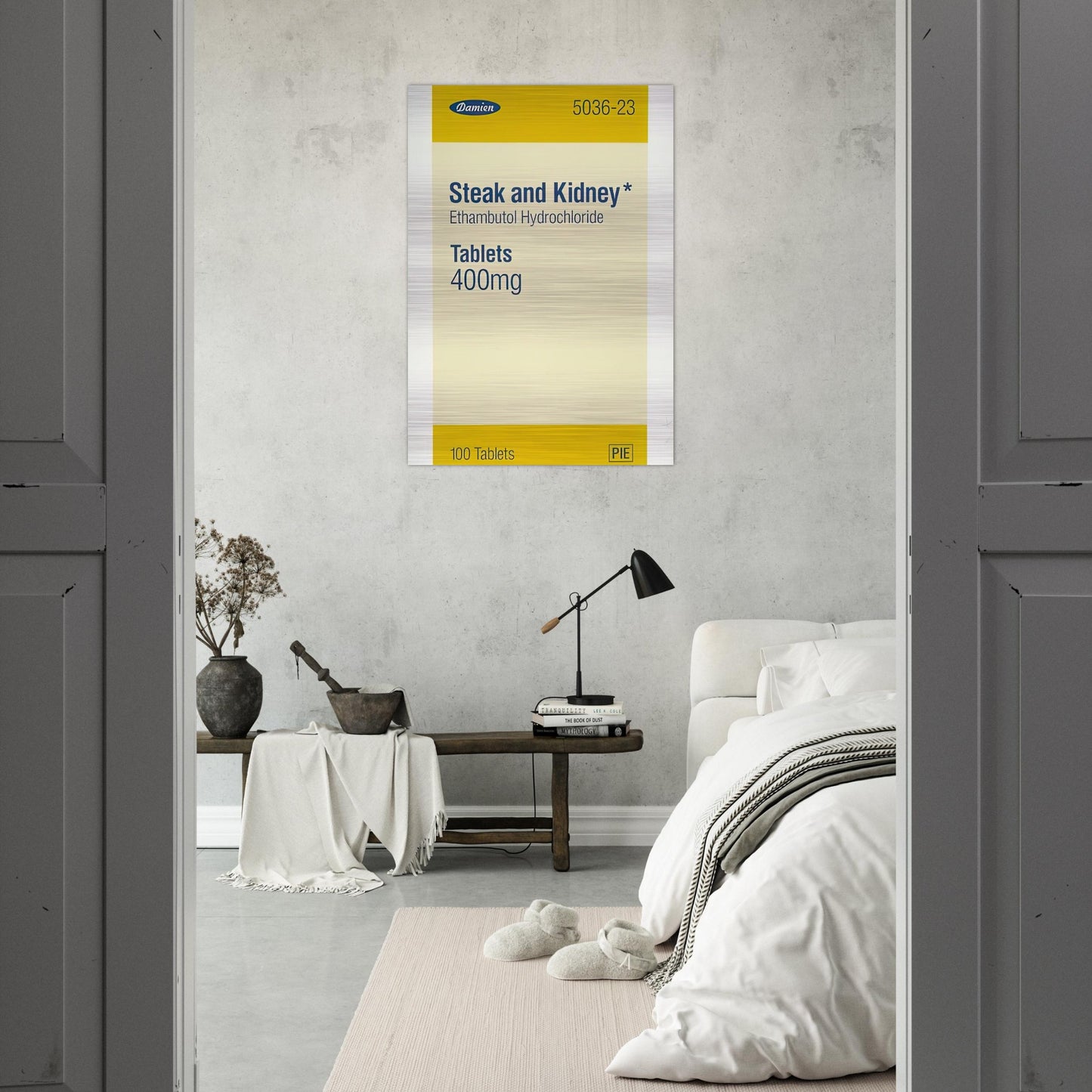 STEAK AND KIDNEY 1999 - Damien Hirst Brushed Aluminum Print - 70x100 cm / 28x40 inches | Damien Hirst Aluminum Print | Damien Hirst Prints