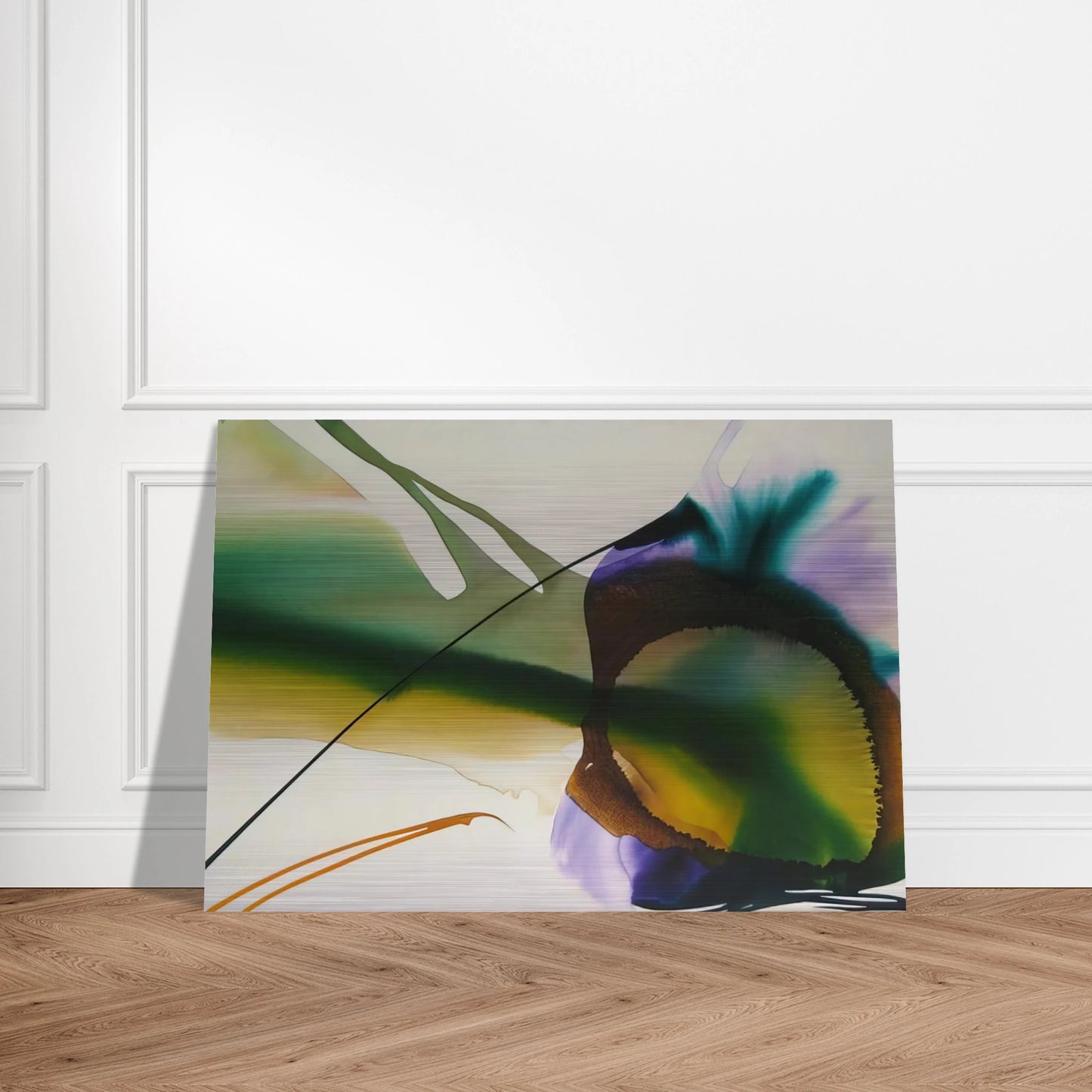 Phenomena Amber Sight - 1968 - Paul Jenkins Brushed Aluminum Print - 70x100 cm / 28x40 inches | Paul Jenkins Aluminum Print | Paul Jenkins Prints