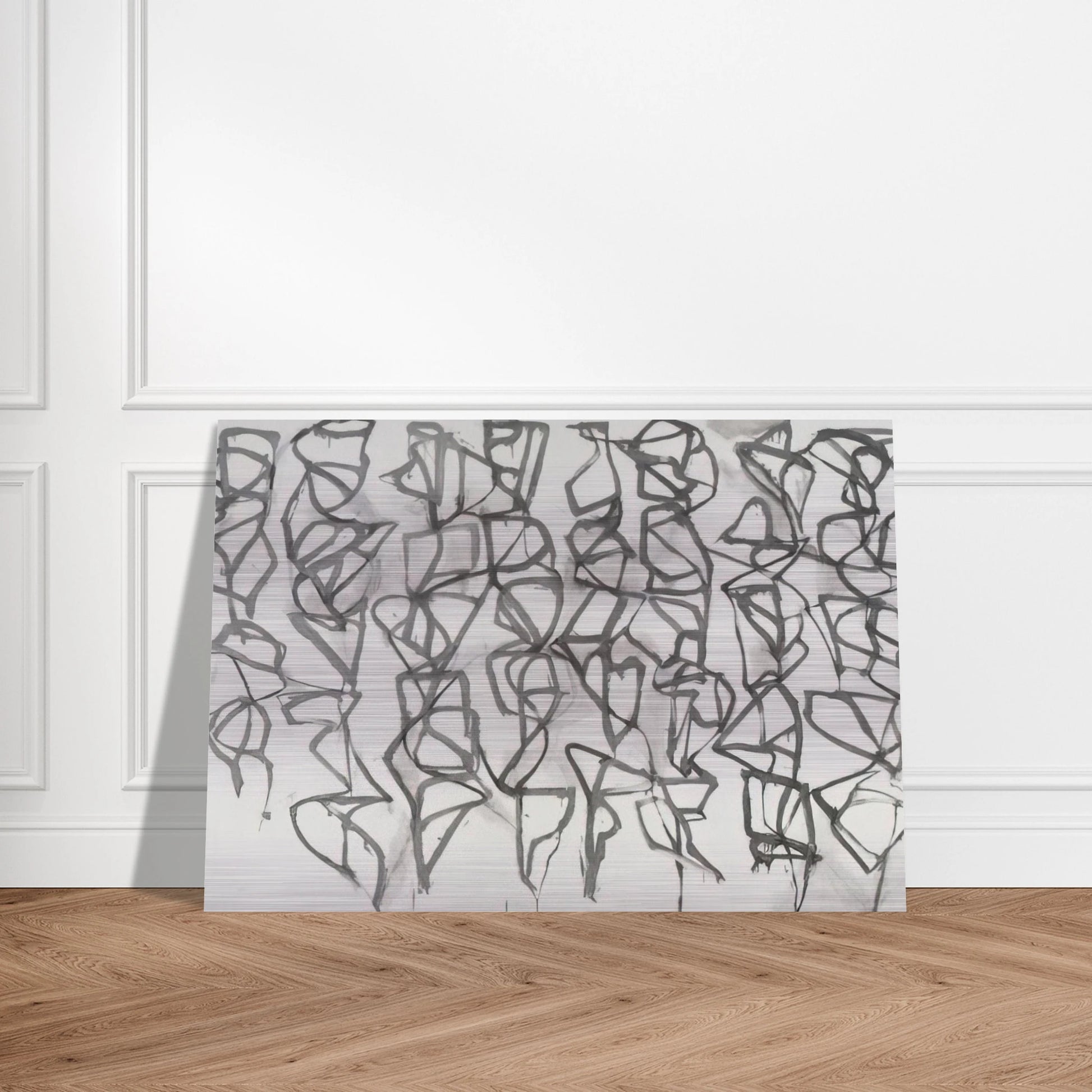 Cold Mountain I Path - 1989 - Brice Marden Brushed Aluminum Print - 70x100 cm / 28x40 inches | Brice Marden Aluminum Print | Brice Marden Prints