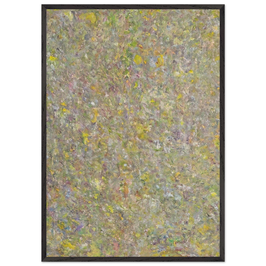 FLAG 1963 - Milton Resnick 70x100 cm / 28x40 inches Framed Art Print – Black Wooden Frame