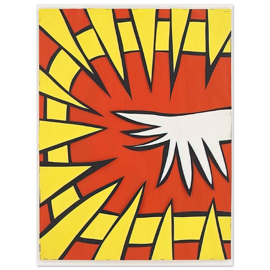 Nicholas Krushenick - Untitled - 1963  75x100 cm / 30x40inches Fine Art Poster