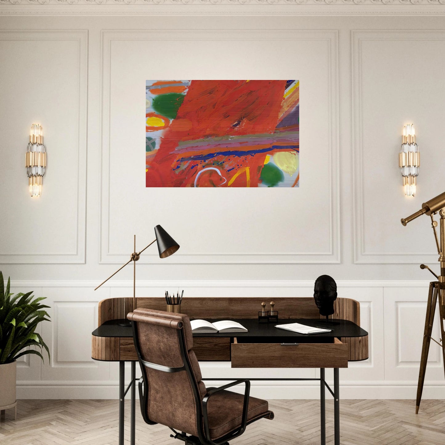 Empress - 1982 - Albert Irvin Brushed Aluminum Print - 70x100 cm / 28x40 inches | Albert Irvin Aluminum Print | Albert Irvin Prints