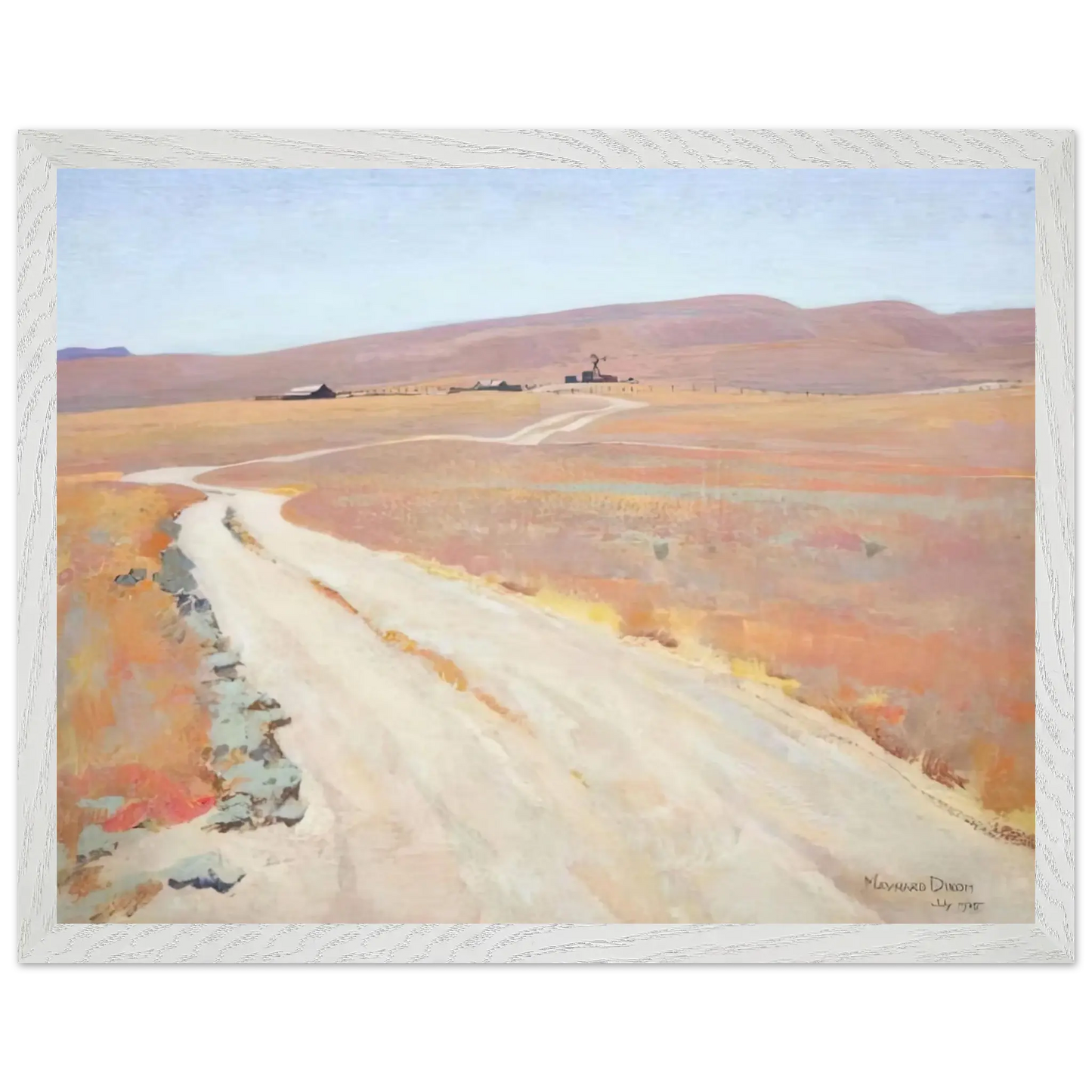 Maynard Dixon - ABANDONED RANCH 1935 Wall art - 50x70 cm / 20x28 Inches - Fine Art Poster - -