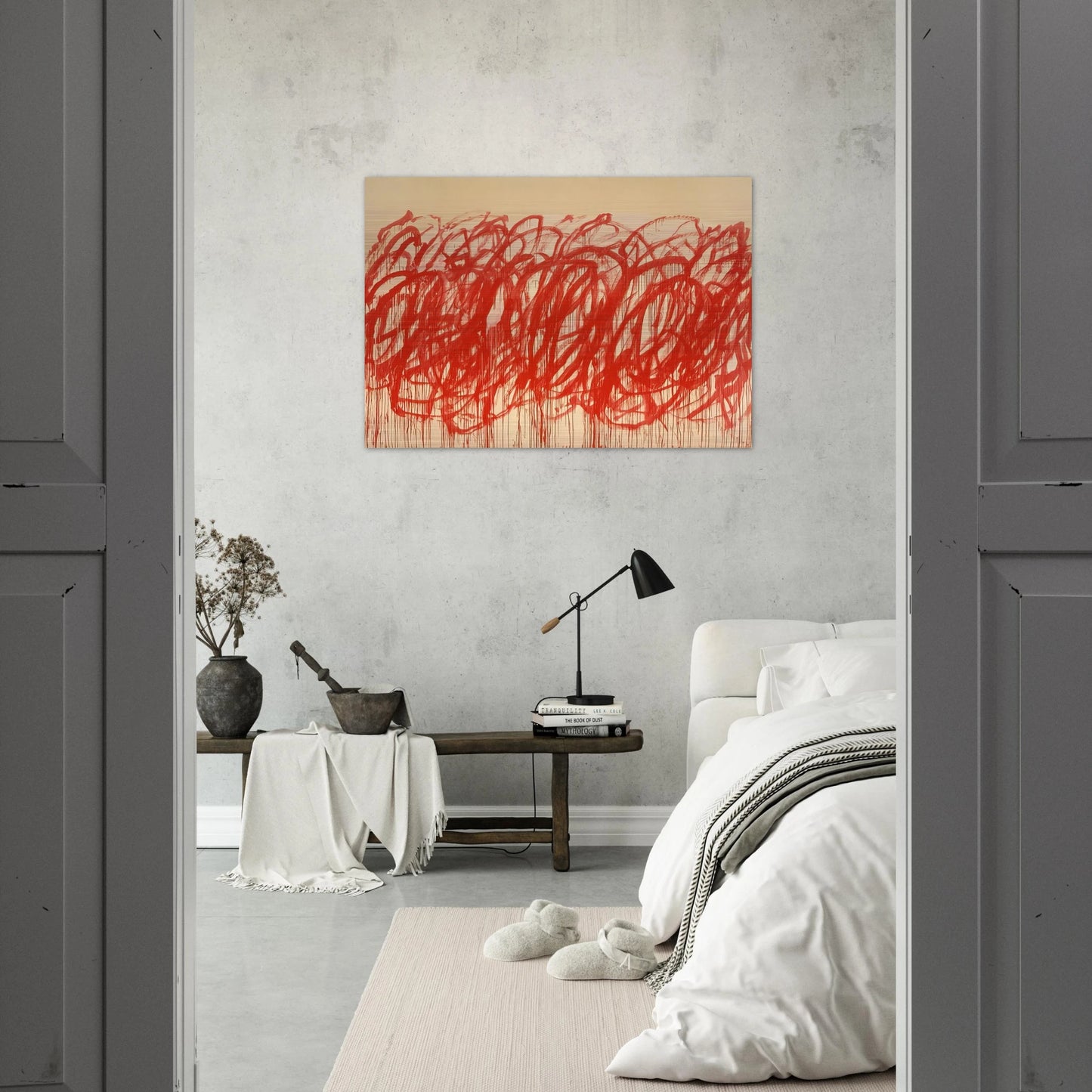 Untitled  Bacchus  - Cy Twombly Brushed Aluminum Print - 70x100 cm / 28x40 inches | Cy Twombly Aluminum Print | Cy Twombly Prints