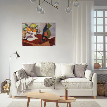 Still life with lemon and oranges - Pablo Picasso Brushed Aluminum Print - 70x100 cm / 28x40 inches | Pablo Picasso Aluminum Print | Pablo Picasso Prints
