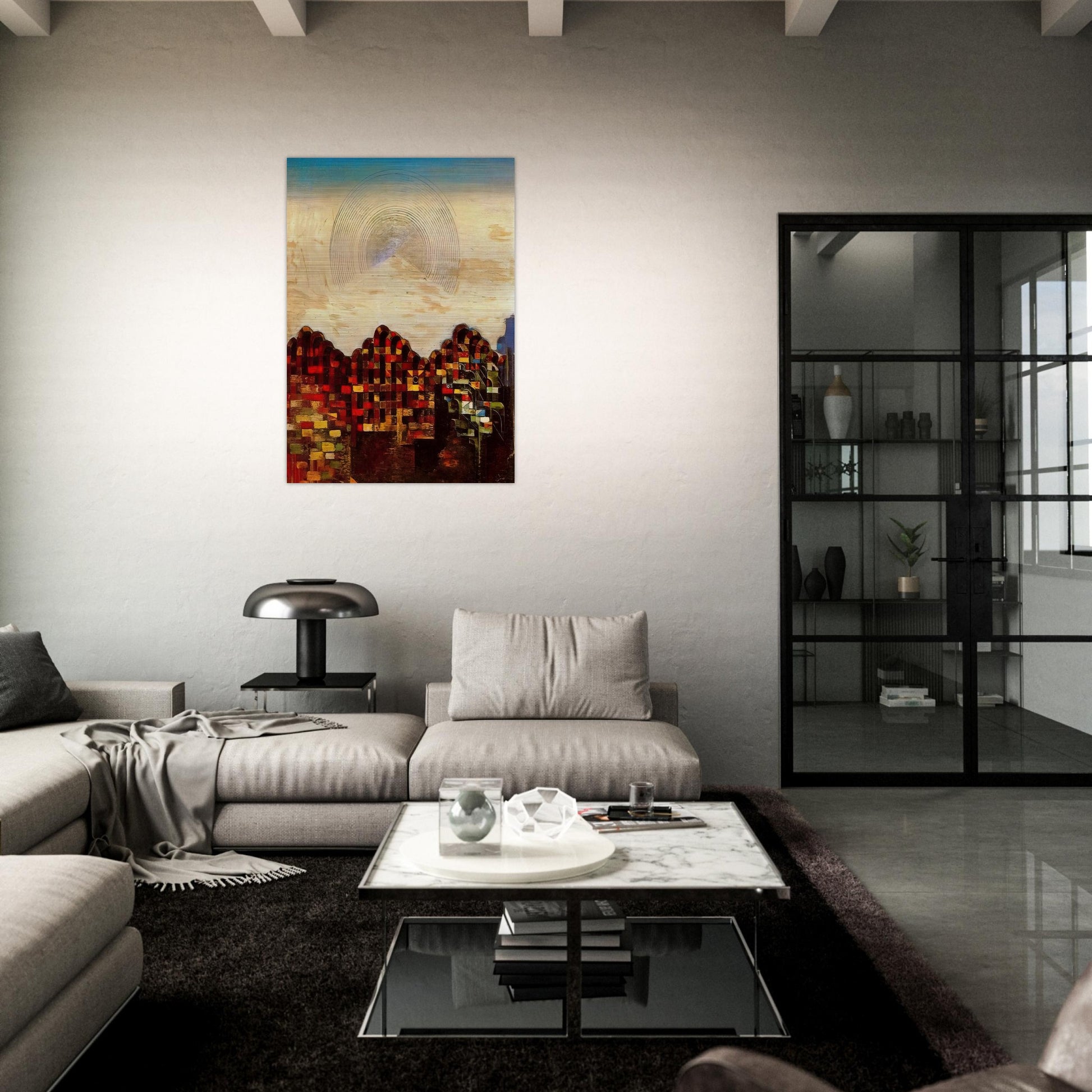 Paris dream - Max Ernst Brushed Aluminum Print - 70x100 cm / 28x40 inches | Max Ernst Aluminum Print | Max Ernst Prints